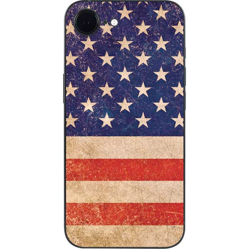 Distressed American Flag iPhone 16e Skin